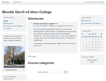 Tablet Screenshot of moodle.gerritvdveen.nl